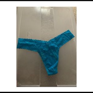 (3for$10) VS teal blue lacey thong